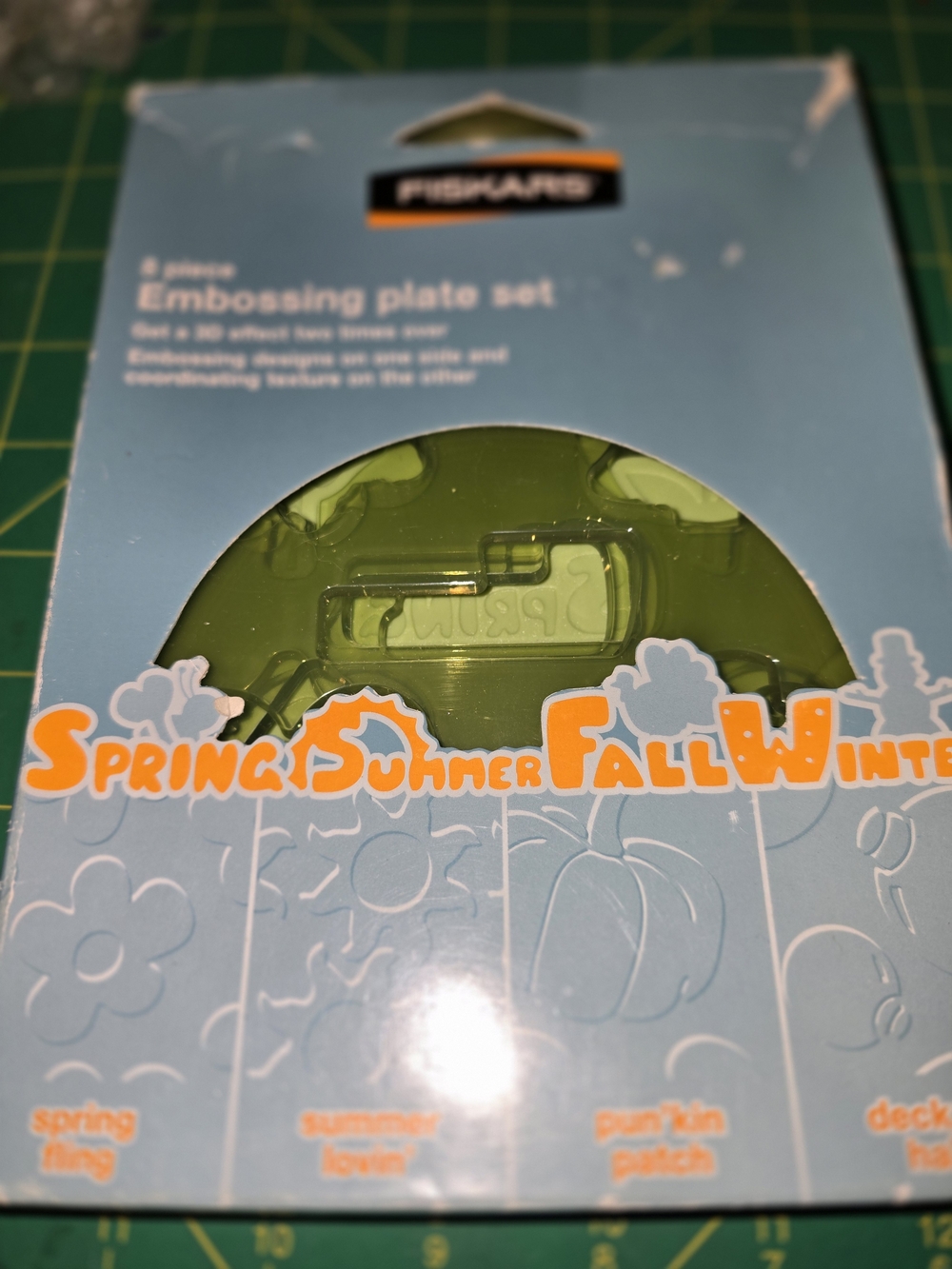 Fiskars Spring Embossing Plate Set - Green